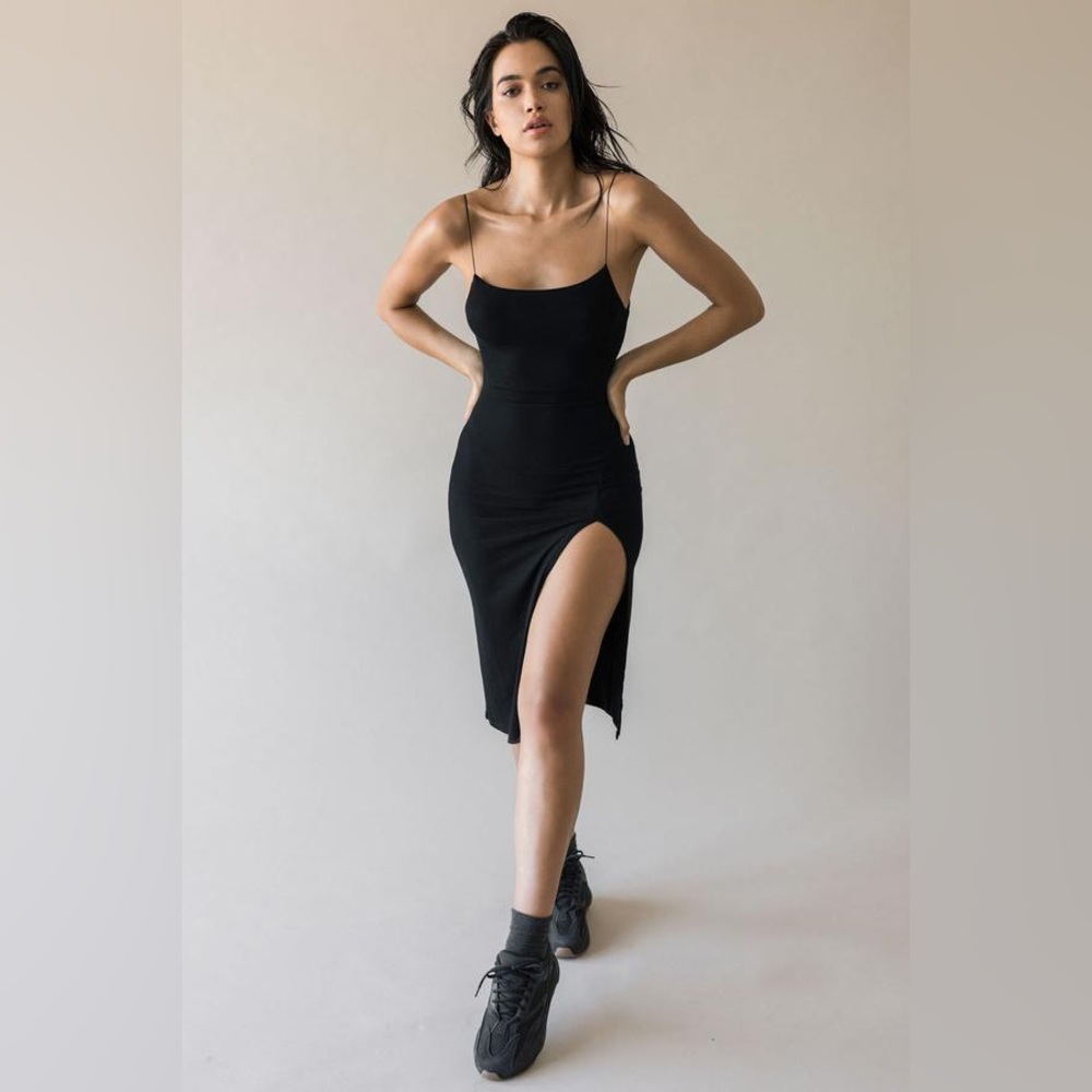 Joah brown Strappy Slit Dress